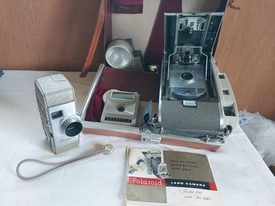 TWO VINTAGE CAMERAS-POLAROID LAND & REVERE