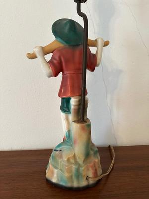 Vintage Figural Ceramic Lamp (See Details)