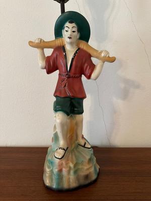Vintage Figural Ceramic Lamp (See Details)