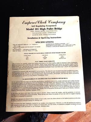 HAND MADE GODFATHER CLOCK