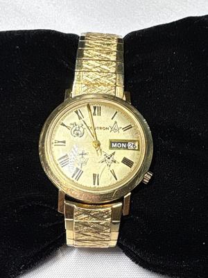 Sale Photo Thumbnail #117: Amazing! RARE Bulova Accutron Masonic watch. See pics. Untested.