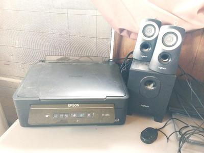EPSON PRINTER AND LOGITECH SPEAKERS