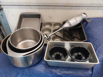 BAKING PANS-MIXING BOWLS AND BISTRO MIXER
