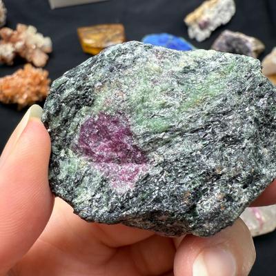 Raw Emerald, Ruby, Aragonite and More (B1-BM)