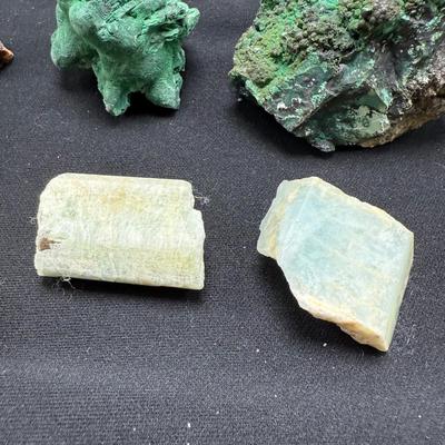 Raw Emerald, Ruby, Aragonite and More (B1-BM)