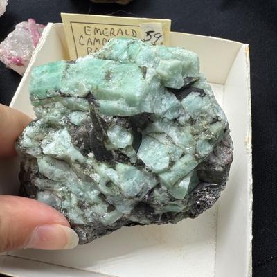 Raw Emerald, Ruby, Aragonite and More (B1-BM)