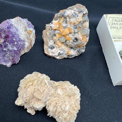 Raw Emerald, Ruby, Aragonite and More (B1-BM)