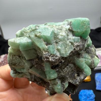 Raw Emerald, Ruby, Aragonite and More (B1-BM)