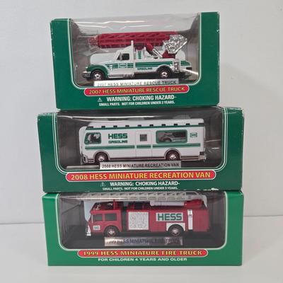 LOT 90: Miniature Hess Vehicles from Various Years