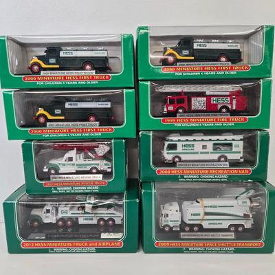 LOT 90: Miniature Hess Vehicles from Various Years
