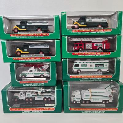 LOT 90: Miniature Hess Vehicles from Various Years