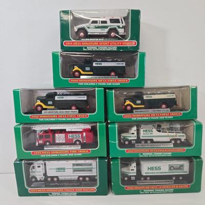 LOT 91: Multiple Miniature Hess Vehicles from Various Years