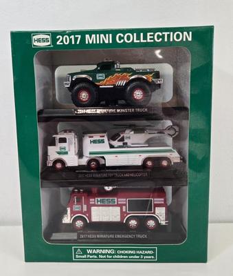 LOT 100: 2022 Hess Truck, 2017 Mini Collection, 2021 Mini Collection, and More / All in Original Boxes