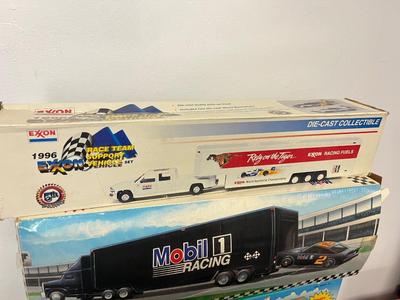 LOT 121: Collection of Toy Trucks with Original Packaging - Mobil, Sunoco and More