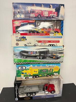 LOT 121: Collection of Toy Trucks with Original Packaging - Mobil, Sunoco and More
