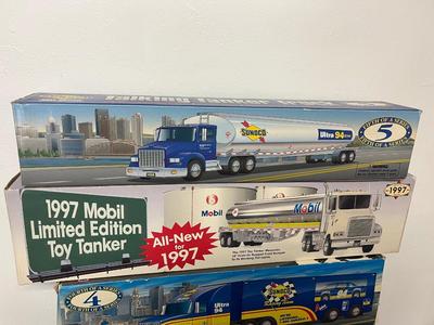 LOT 122: Collection of Toy Trucks with Original Packaging - Amoco, Exxon and More