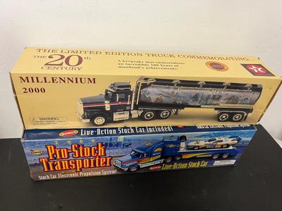 LOT 123: Collection of Toy Trucks with Original Packaging - Sunoco, Mobil, More