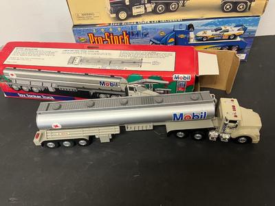 LOT 123: Collection of Toy Trucks with Original Packaging - Sunoco, Mobil, More