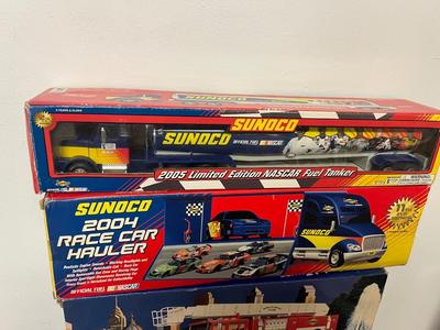 LOT 123: Collection of Toy Trucks with Original Packaging - Sunoco, Mobil, More