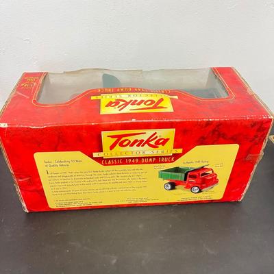 LOT 125: Various Vehicle Toys in Original Packaging - John Deere, Tonka and More