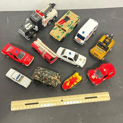 LOT 139: Assorted Toy Cars and Trucks