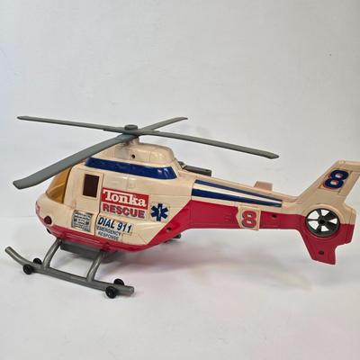 LOT 163: Tonka Monster Truck with Pull Start, Helicopter, and Four Wheeler
