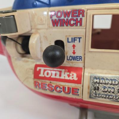 LOT 163: Tonka Monster Truck with Pull Start, Helicopter, and Four Wheeler