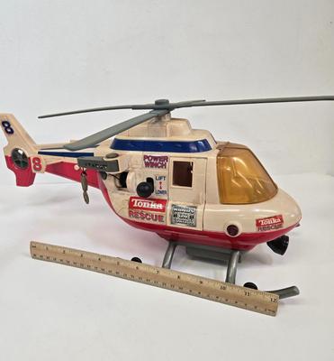 LOT 163: Tonka Monster Truck with Pull Start, Helicopter, and Four Wheeler