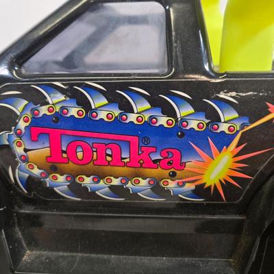 LOT 163: Tonka Monster Truck with Pull Start, Helicopter, and Four Wheeler