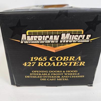 LOT 166: American Muscle 1965 Cobra 427 Roadster, 1969 Plymouth Road Runner, and 1968 Cobra Jet
