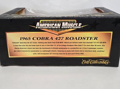 LOT 166: American Muscle 1965 Cobra 427 Roadster, 1969 Plymouth Road Runner, and 1968 Cobra Jet