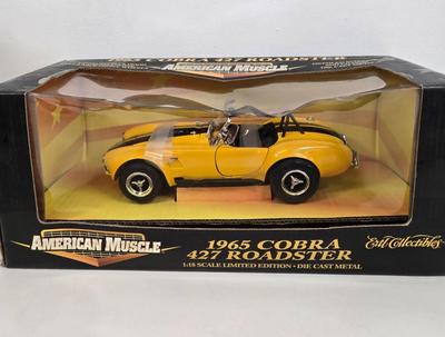 LOT 166: American Muscle 1965 Cobra 427 Roadster, 1969 Plymouth Road Runner, and 1968 Cobra Jet