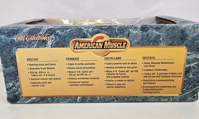 LOT 166: American Muscle 1965 Cobra 427 Roadster, 1969 Plymouth Road Runner, and 1968 Cobra Jet