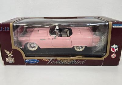 LOT 167: Harley-Davidson Limited Edition F-150 Pickup, American Muscle 1956 Ford Street Rod, and 1955 Pink Ford Thunderbird