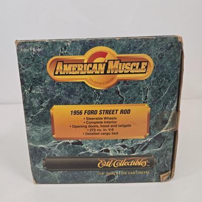 LOT 167: Harley-Davidson Limited Edition F-150 Pickup, American Muscle 1956 Ford Street Rod, and 1955 Pink Ford Thunderbird