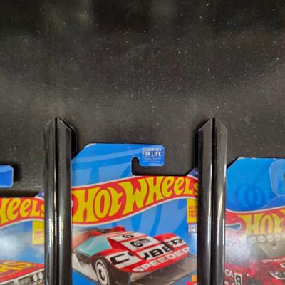 LOT 175: Wall Racks for Packaged HotWheel Sized Cars and Multiple HotWheels