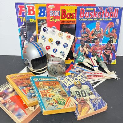 LOT 181: Vintage Sports Collectibles, - Baseball, Football, Basketball