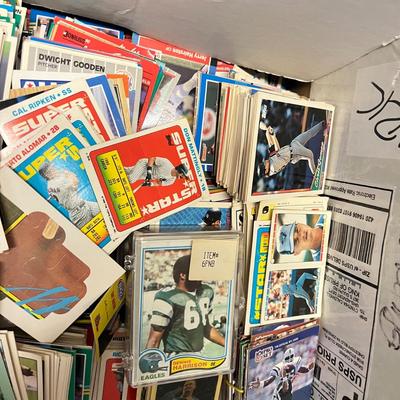 LOT 182: Big Trading Card Lot - Some Unopened - Baseball, Football, Hockey, Wrestling, Nascar , Non-Sports