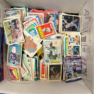 LOT 182: Big Trading Card Lot - Some Unopened - Baseball, Football, Hockey, Wrestling, Nascar , Non-Sports