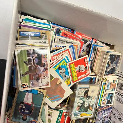 LOT 182: Big Trading Card Lot - Some Unopened - Baseball, Football, Hockey, Wrestling, Nascar , Non-Sports