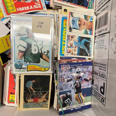 LOT 182: Big Trading Card Lot - Some Unopened - Baseball, Football, Hockey, Wrestling, Nascar , Non-Sports