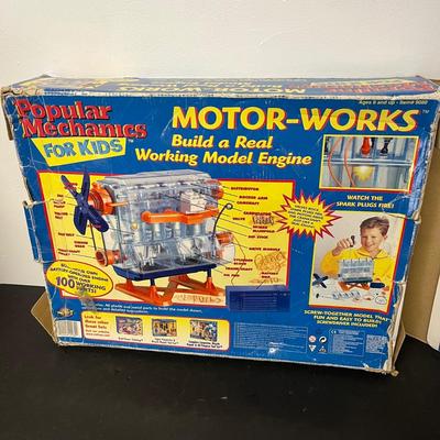 LOT 184: Billy Builder's Tool Box and Popular Mechanics Motor-Works Toy Sets