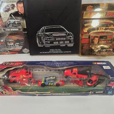 LOT 232: Nascar Cars with Cards, Mini Micro RC Racers, Book, and More
