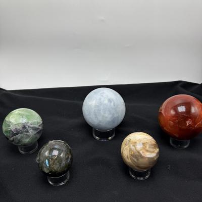 Jasper, Serpentine, Labradorite, Carnelian and More Polished Orbs (B1-BM)