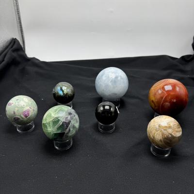 Jasper, Serpentine, Labradorite, Carnelian and More Polished Orbs (B1-BM)