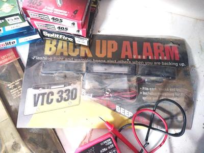 BACKUP ALARM-HEAVY DUTY TUBE BENDER--MULTI TESTER AND SPARKPLUGS