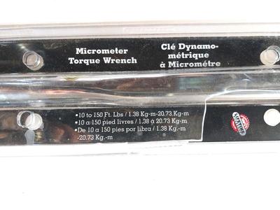 MICROMETER TORQUE WRENCH AND CREWLINE TORQUE WRENCH