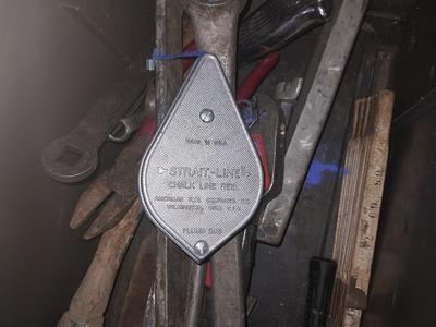 PLASTIC TOOLBOX FILLED WITH MICSELANEOUS TOOLS