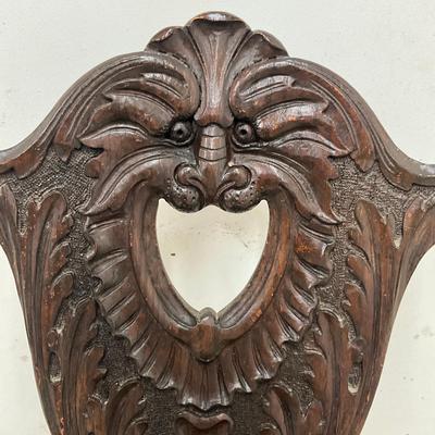 Sale Photo Thumbnail #77: Made of stained English Oak
Measures: 37.5"high x 15.5" wide x 16.25" deep x 18.5" seat height