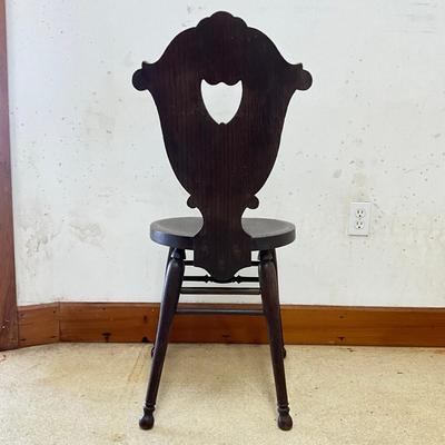 Sale Photo Thumbnail #80: Made of stained English Oak
Measures: 37.5"high x 15.5" wide x 16.25" deep x 18.5" seat height